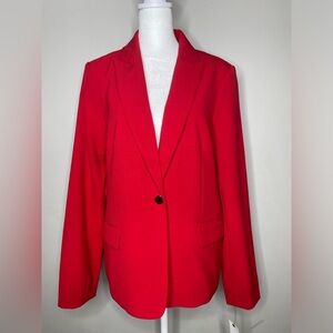 Calvin Klein Red Women’s Blazer Sz 12 *Noted Flaws*
